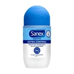 Sanex Dermo Extra Control Roll On 50ml Pack of 1 Protection 48h Anti-perspirant