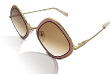 Chloé Sunglasses Women's CE165S 880 Dark Rose Gold/Brown