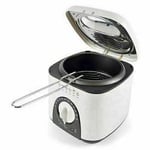 IL Mini & Compact Small Kitchen Deep Fat Fryer & Basket Fish & Chips Frying BNIB