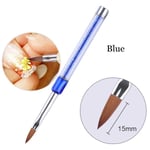 Acrylic Uv Gel Nail Pen Carving Brushes Lines Grid Blue