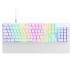NZXT Function 2-2024 Full-Size Optical Gaming Keyboard | Illuminated RGB | 8K Polling Rate | Linear Optical Switches | Adjustable Actuation | Hot Swappable | Wrist Rest | White UK (QWERTY)