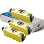Lot de 3 batteries pour Irobot Roomba 505 aspirateur laveur autonome 3500mAh 14.4V - Visiodirect -