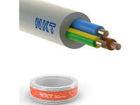 NKT Installationskabel, halogenfri 3G1,5 mm² NOIKLX90 ljusgrå 300/500V, ring, yttermått max. 9,5 mm - (100 meter)