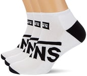 Vans Men's No Show (Us 9-13, 3-Pack) Socks, White 2, One Size (EU 42-47)