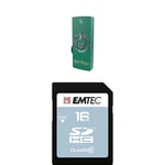 Pack Support de Stockage Rapide et Performant : Clé USB - 2.0 - Série Licence - Harry Potter Slytherin - 16 Go + Carte MicroSD - Gamme Classic - Classe 10-16 GB