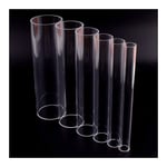 MDD 20cm Length Transparent Plexiglass Tube Acrylic Pipe, For Fish Tank Aquarium Supplies Garden Hydroponics Water Pipes OD 16-50mm (Size : 40mm Outer Dia)