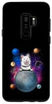 Coque pour Galaxy S9+ Finnish Lapphund On The Moon Galaxy Funny Dog In Space Puppy