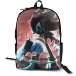 Kimi-Shop Sonics The Hedgehog-Shadow Anime Cartoon Cosplay Canvas Shoulder Bag Backpack Popular Lightweight Travel Daypacks School Backpack Laptop Backpack
