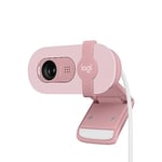 Logitech Brio 100 Full HD Webcam for Meetings and Streaming, Auto-Light Balance, Built-In Mic, Privacy Shutter, USB-A, for Microsoft Teams, Google Meet, Zoom and More - Rose