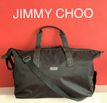 Jimmy Choo Designer Mens Black Duffle Weekend Gym Bag Sealed