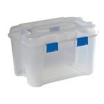 Allibert" Totem Storage Box, Transparent/Blue 60 L