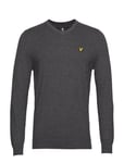 Lyle & Scott Cotton Merino V Neck Jumper Grå