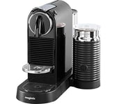 Nespresso Citiz Automatic Pod Coffee Machine with Milk Frother for Espresso, Cappuccino and Latte by Magimix in Black
