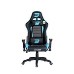 BraZen Sentinel Elite Computer PC Office Racing Esports Gaming Chair Ergonomic Reclining Pu Leather Seat with Adjustable Arms - Blue - Largest British Owned Gaming Chair Brand