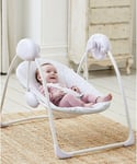 Deluxe Foldable Baby Bouncer Grey Elephant First Swing Soothing Music & Toys 143