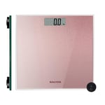 Salter 9037 RGGL3R Digital Bathroom Scale – Rose Gold Body Weighing Scales, Toug