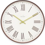 Acctim Dunsley Wall Clock Walnut Brown H 50cm x W 50cm