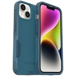 OtterBox COMMUTER SERIES for iPhone 14 & iPhone 13 - DONT BE BLUE (Blue), Polycarbonate, Wireless Charging Compatible