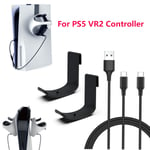 For PS5 VR2 Game Controller 3 IN 1 Charging Cable Handle Hook Headset Holder Set