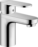 hansgrohe Vernis Blend Basin Mixer Tap 100 with isolated water conduction and pop-up waste set, chrome, 71571000