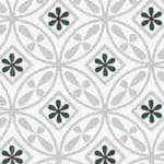 Ernst Textil Mosaik Elegance Vaxduk Vit/Grå
