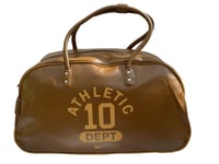 New Vintage NIKE Athletic Dept HERITAGE AD GYM CLUB Bag Holdall BA4354 Pecan