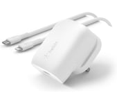BELKIN 30 W USB Type-C Charger - 1 m, White