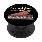 Keyboard Piano Adult For Her Pleasure Funny For Men Father PopSockets Swappable PopGrip