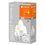 LED-lampa, kron Smart+ WiFi, dimbar, E14, 4.9 W, 3-pack