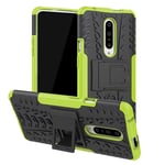 NOKOER Case for OnePlus Nord, 2 in 1 PC TPU Cover Armure Phone Case [Heavy Duty] Vertical bracket Cover [Shockproof] [Anti-fall] [Non-slip] Case - Green