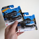 BATMAN FOREVER (2023) Hot Wheels Batmobile *TWO* identical 1:64 scale cars NEW!