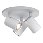 Astro Ascoli Triple Round Dimmable Indoor Spotlight (Textured White), GU10 Lamp, Designed in Britain - 1286002 - 3 Years Guarantee