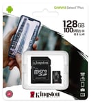 Kingston 128GB Micro SD XC Memory Card For Samsung Galaxy S10+ Plus Mobile Phone