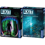 Thames & Kosmos | 697907 | EXiT: The Haunted Roller Coaster & | 694050 | EXiT: The Sunken Treasure | Level: Beginner | Unique Escape Room Game | 1-4 Players | Ages 12+