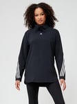 Adidas Women'S Training Icons Longline Jumper - Black