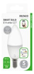 Deltaco Smart LED-lampa E14 4,5 W dimbar, SH-LE14CCTC