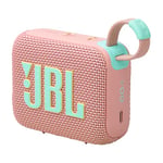 JBL GO 4, Ultra-Portable Bluetooth Speaker with Big Pro Sound and Punchy Bass, PlaytimeBoost, Waterproof Design, 7 Hours Playtime, in Pink