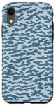 Coque pour iPhone XR Petit camouflage bleu Moro Camouflage