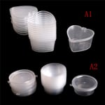 10pcs/lot Plastic Color Plasticine Clear Containers Glue Putty F A2
