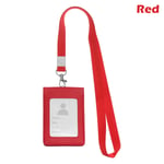 Badge Case Id Card Holder Protective Shell Red