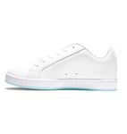 DC Shoes Court Graffik-Chaussures pour Femme Basket, Blanc et Bleu, 36 EU