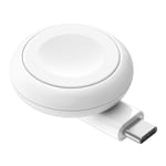 Belkin BoostCharge Portable USB-C Apple Watch Charger - MFi-Certified USB-C Charger for Apple Watch Series 9, Series 8, Series 7, Ultra, & More - Compatible w/MacBook, iPhone 15, & More - White