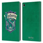 Head Case Designs Officially Licensed Harry Potter Slytherin Crest Sorcerer's Stone I Leather Book Wallet Case Cover Compatible With Samsung Galaxy Tab S6 Lite