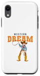 Coque pour iPhone XR Western Dream Horseback Rider Rodéo Cowgirl Cowboy