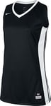 Nike Top W Fastbreak Sleeveless Stock Shirt Multi-Coloured Tm Black/Tm White Size:L