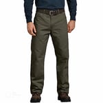 Dickies Men's Relaxed Fit Duck Jeans, Rinsed Moss Green, 36W 34L UK