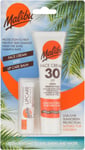 Malibu Duo Pack Sun Protection Face Cream and Lip Balm SPF 30 Water Resistant