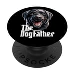 The Dog Father Labrador Retriever Lab Dad Daddy Noir PopSockets PopGrip Interchangeable