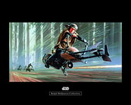 Poster d'Art Mural, 50cm x 40cm, Star Wars Classique RMQ Endor Speeder