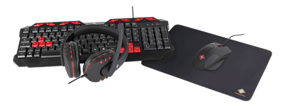 DELTACO GAMING 4-in-1 kit, German layout